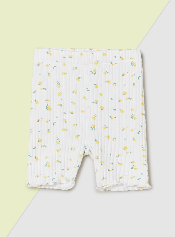 Girls Ribbed Shorts - Pack of 2