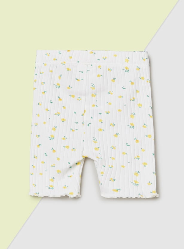 Girls Ribbed Shorts - Pack of 2