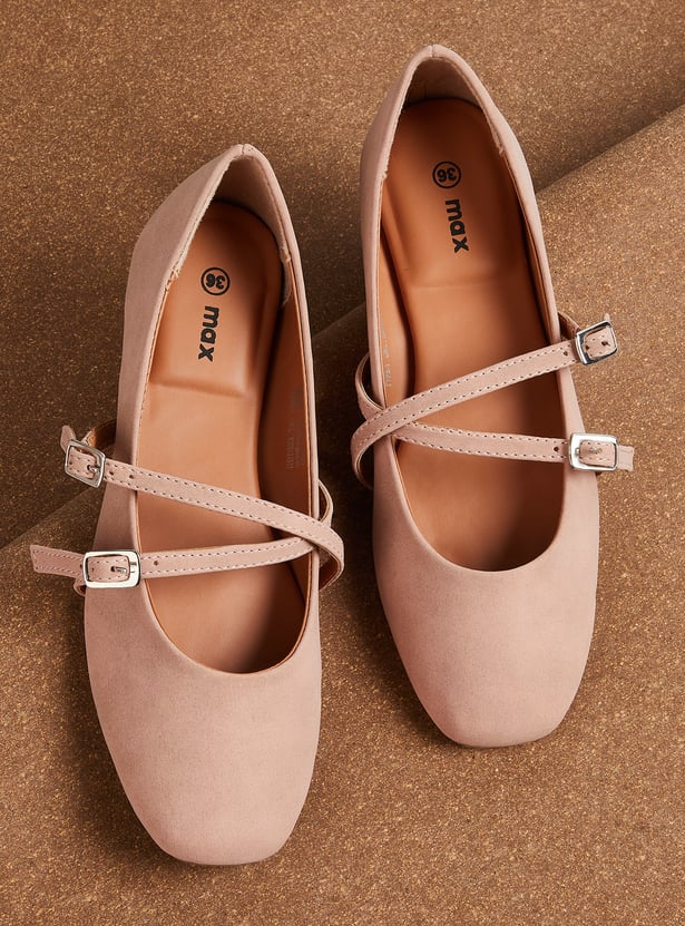 Women Double Strap Mary Janes