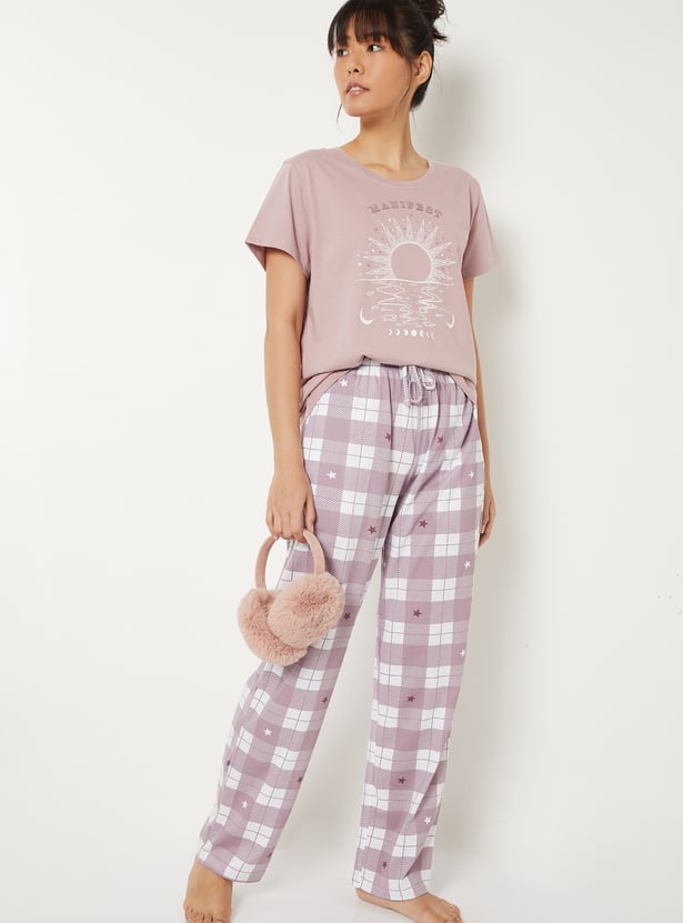 Women Printed PJ Set