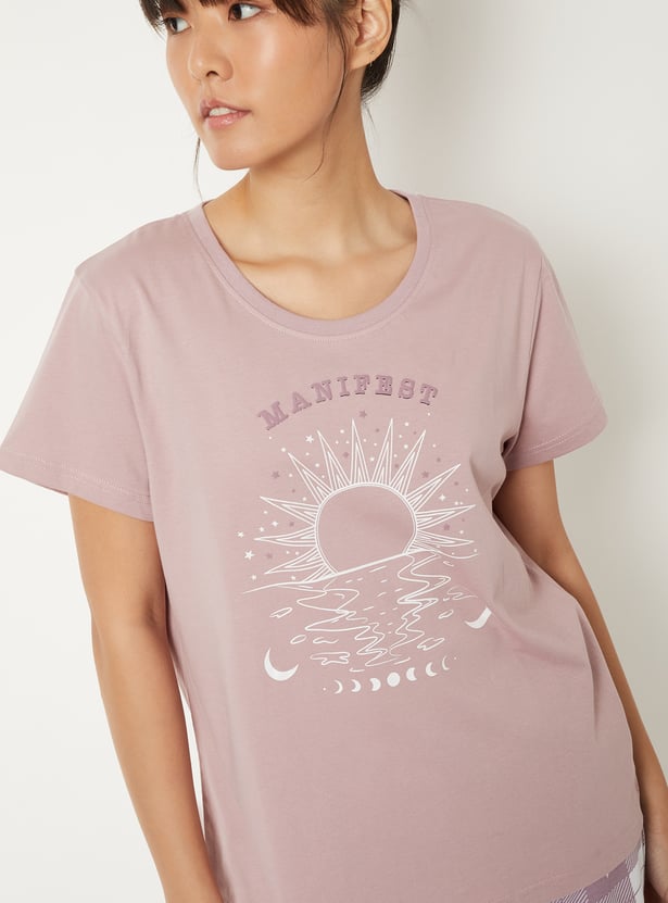 Women Printed PJ Set