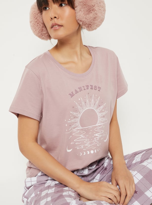 Women Printed PJ Set