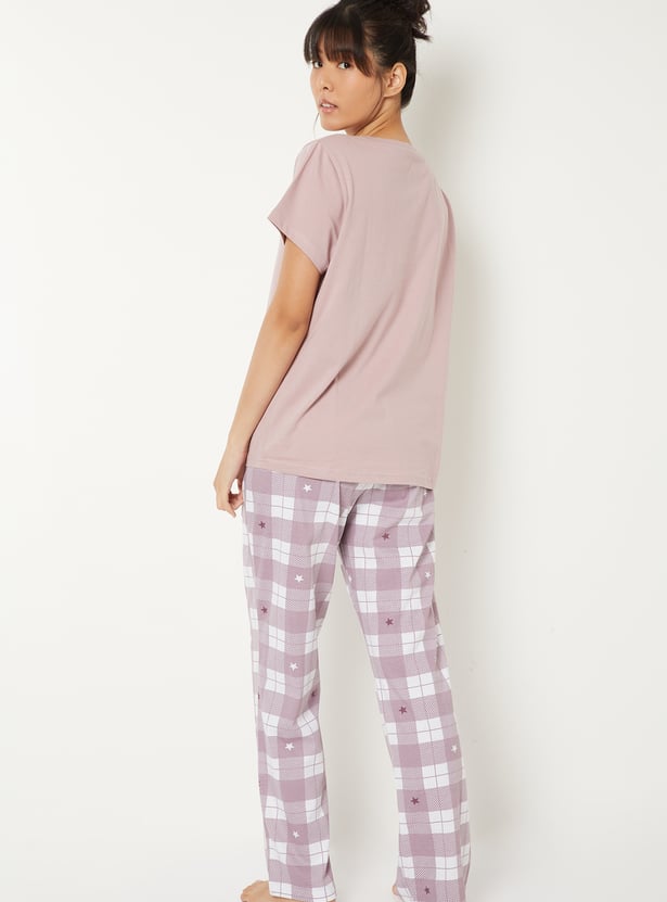 Women Printed PJ Set