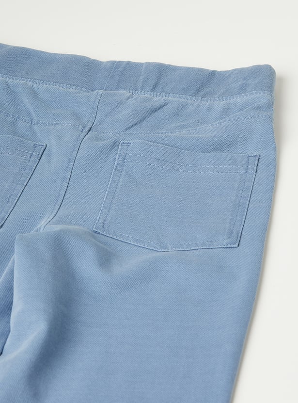 Girls Solid Slim Fit Jeans