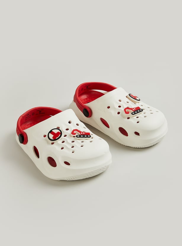 Boys Charm-Detailed Clogs