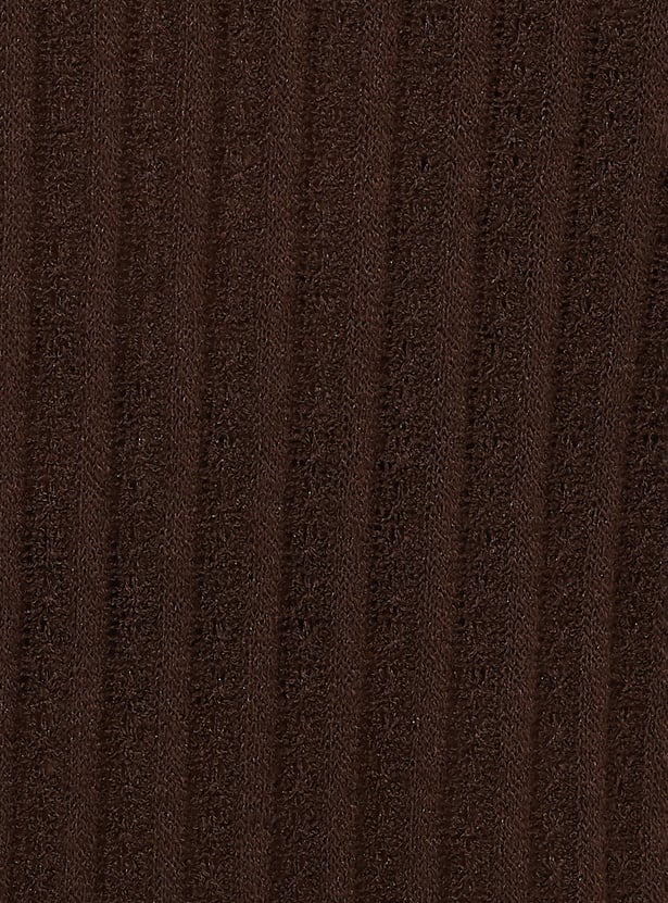 URB_N Men Oversized Knit Polo T-shirt