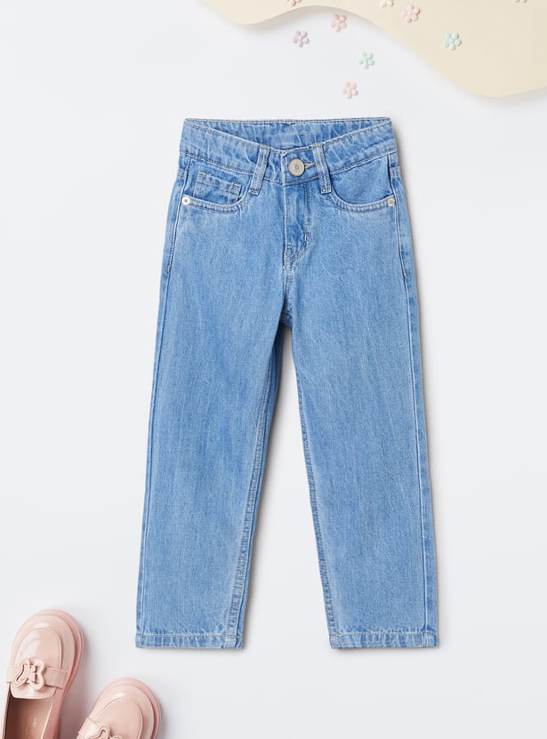 Girls Solid Jeans