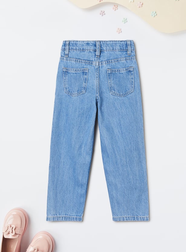 Girls Solid Jeans