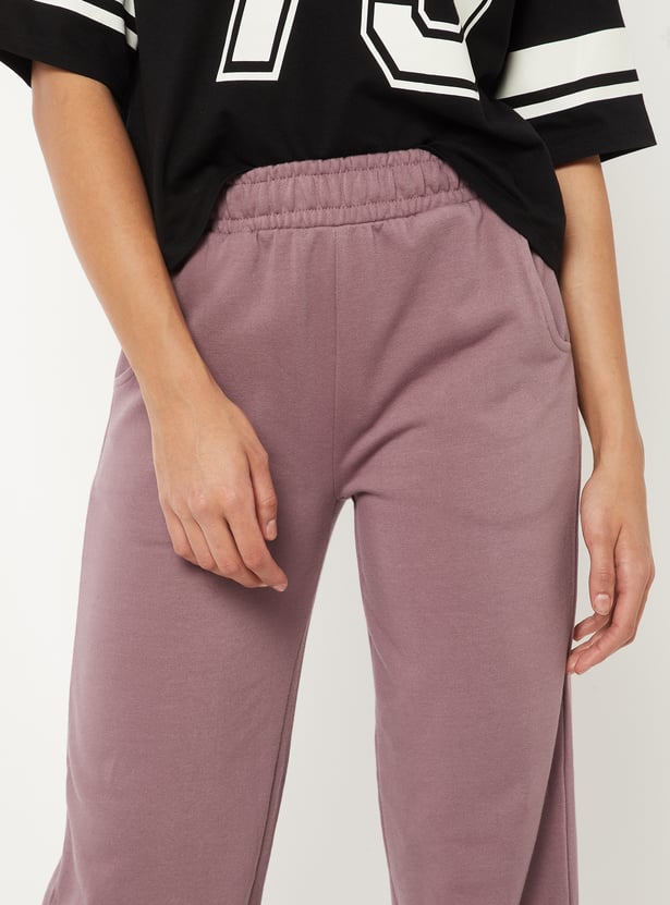 Women Solid Athleisure Joggers