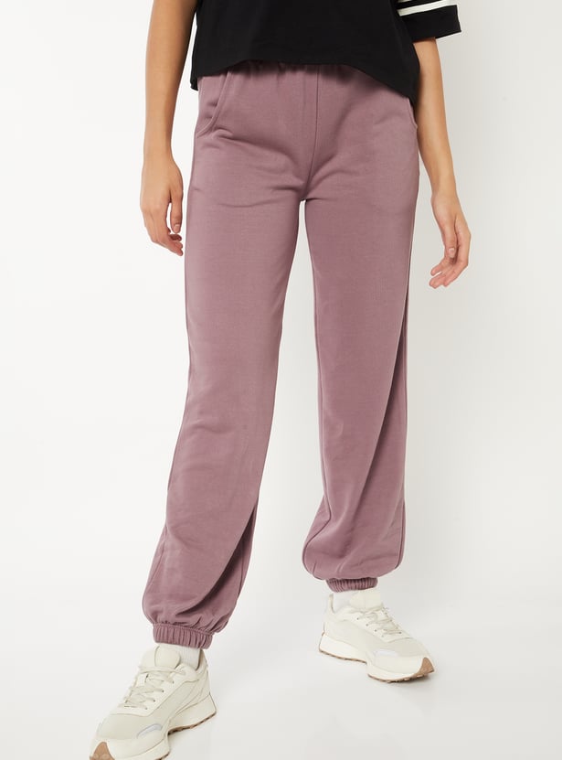 Women Solid Athleisure Joggers