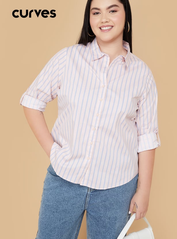 Women Striped Regular Fit Shirt
