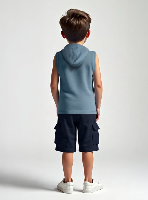 Boys Printed Hooded T-shirt