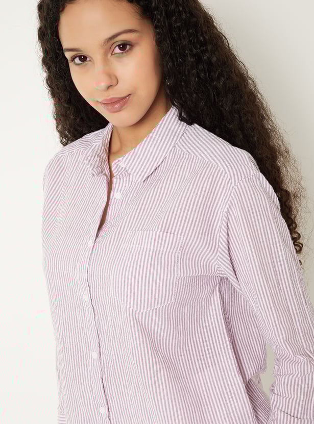 Women Regular Fit Striped Shirt