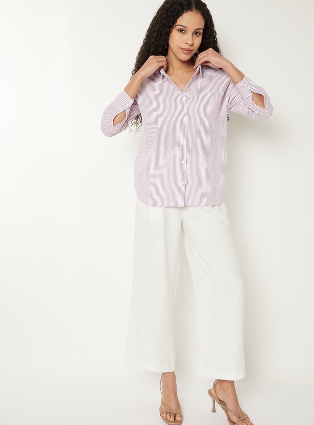 Women Regular Fit Striped Shirt