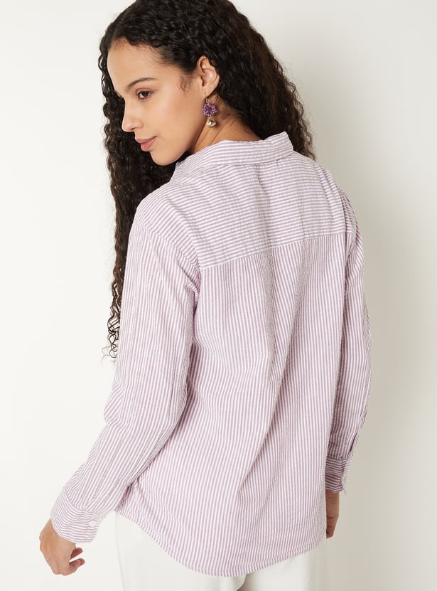 Women Regular Fit Striped Shirt