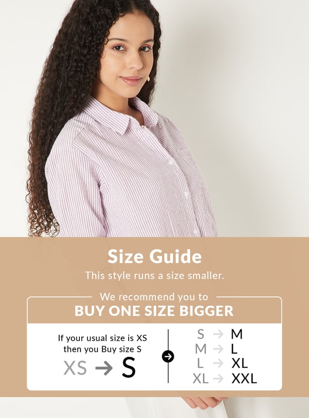 Women Regular Fit Striped Shirt