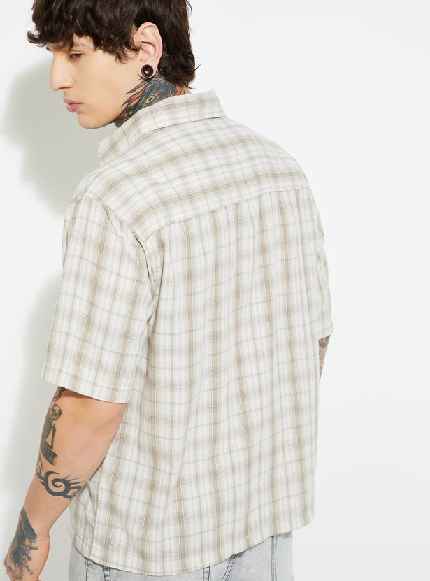 URB_N Men Checked Shirt