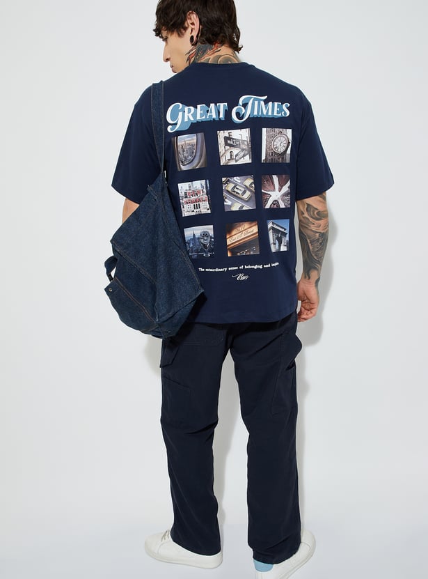 Buy URB_N Men Printed Oversized T-shirt Online at just Rs. 599.0