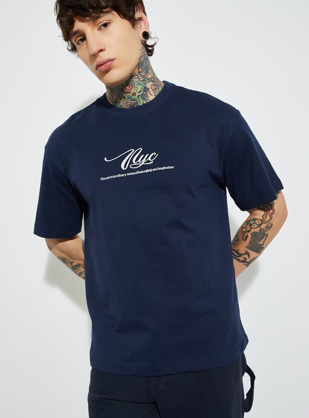 Buy URB_N Men Printed Oversized T-shirt Online at just Rs. 599.0