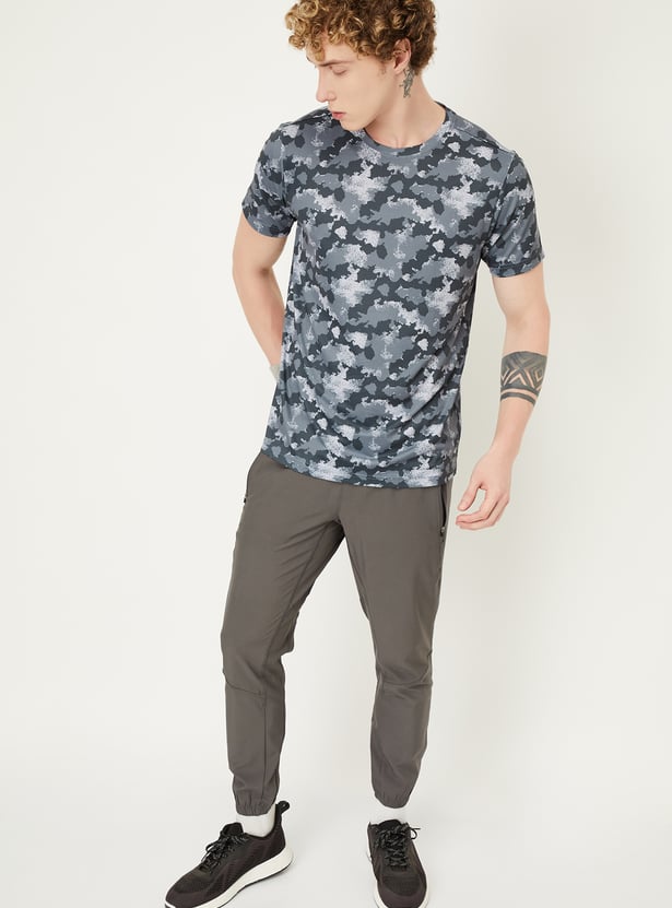 Men Camouflage Print Sports T-shirt