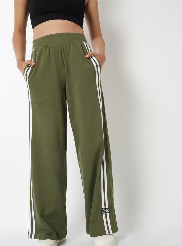 Women Side Striped Sports Track Pants