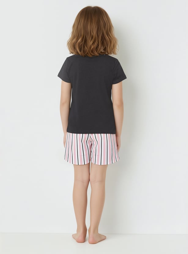 Girls Printed Sleepwear Set
