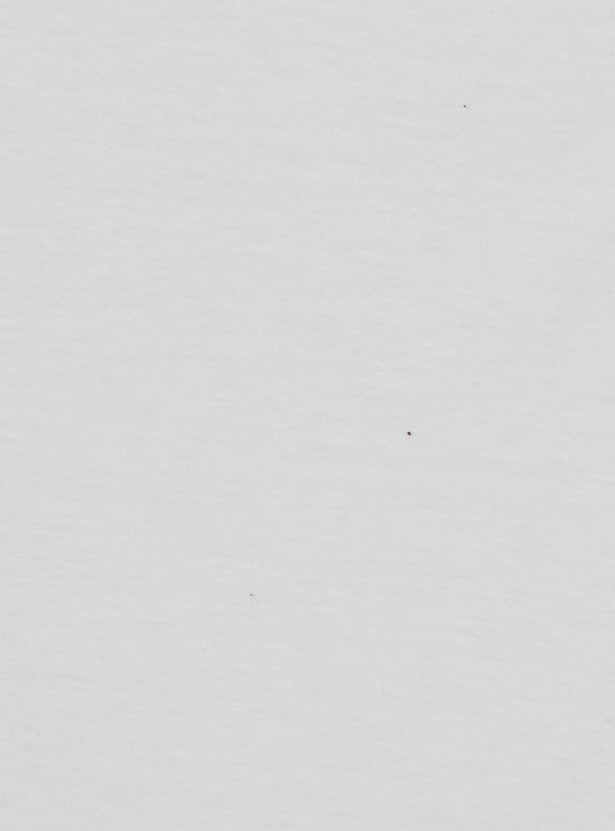 Girls Solid Denim Pinafore Dress with T-shirt