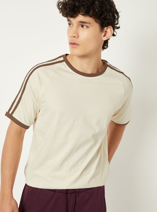 Men Side Taped Sports T-shirt