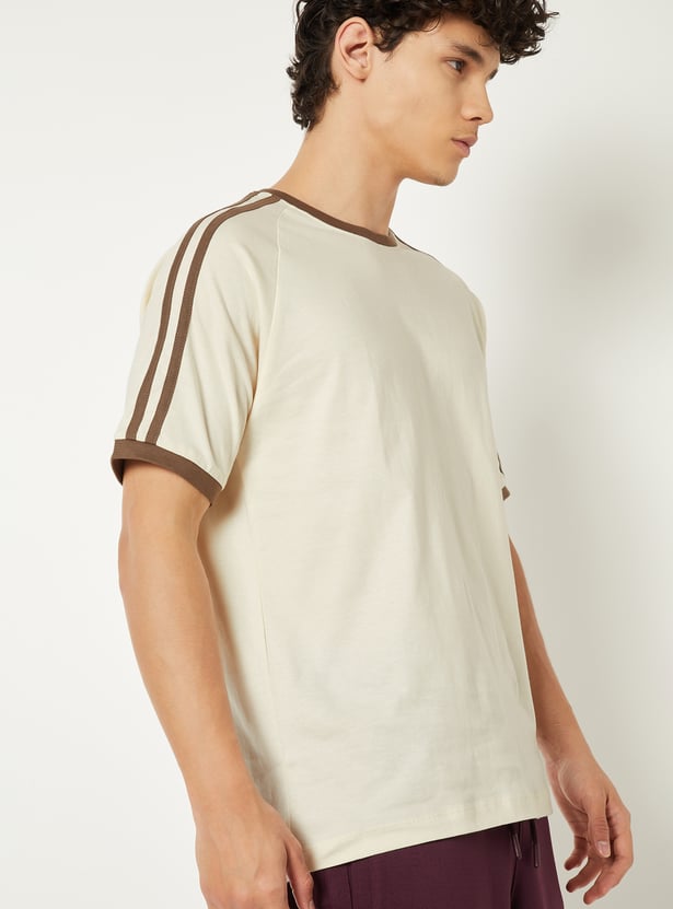 Men Side Taped Sports T-shirt
