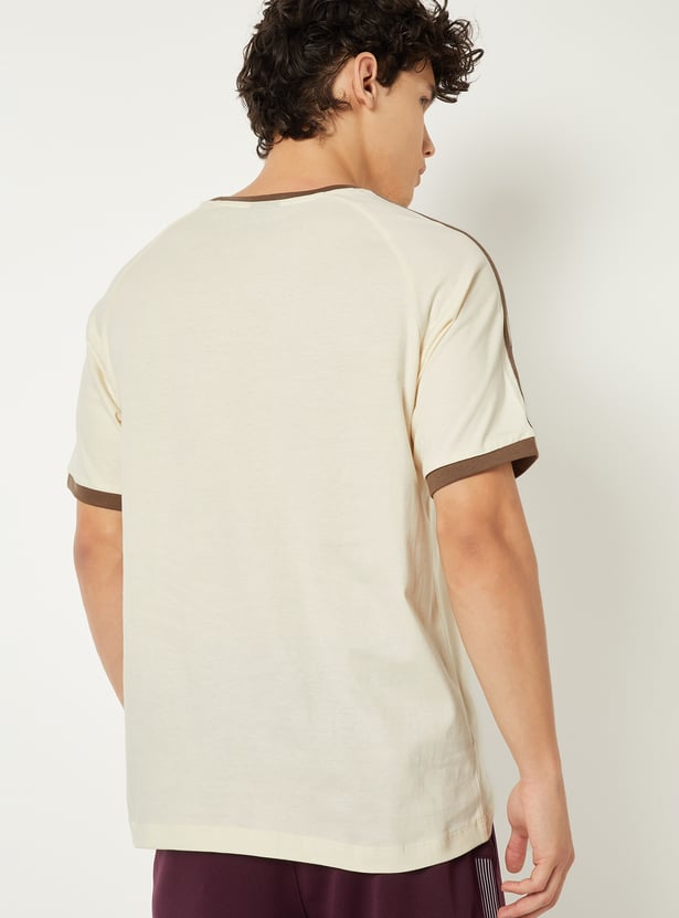 Men Side Taped Sports T-shirt
