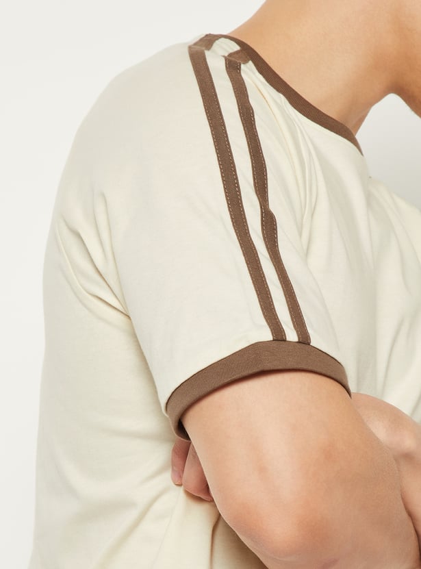 Men Side Taped Sports T-shirt