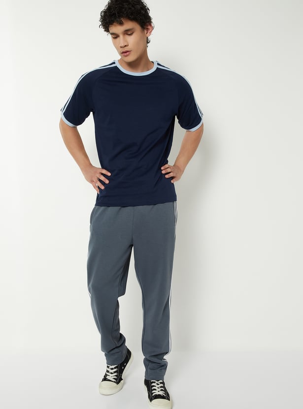 Men Side Taped Sports T-shirt