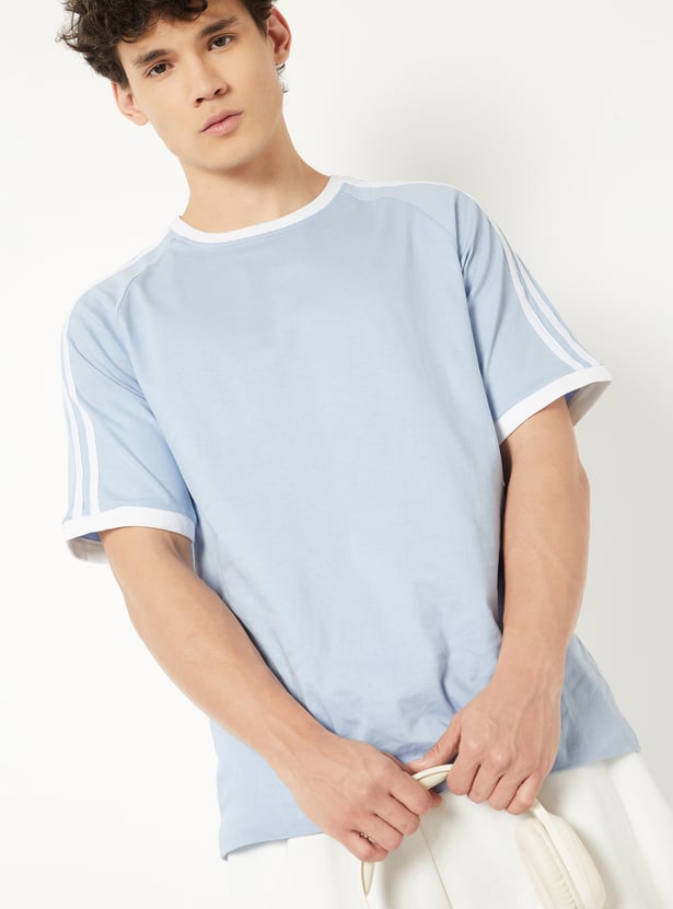 Men Side Taped Sports T-shirt