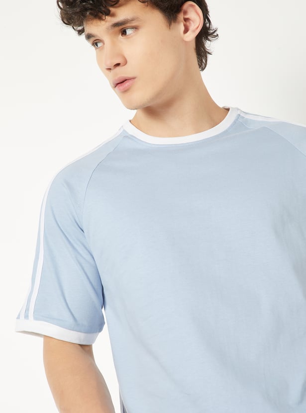 Men Side Taped Sports T-shirt