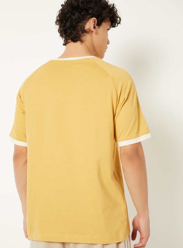 Men Side Taped Sports T-shirt