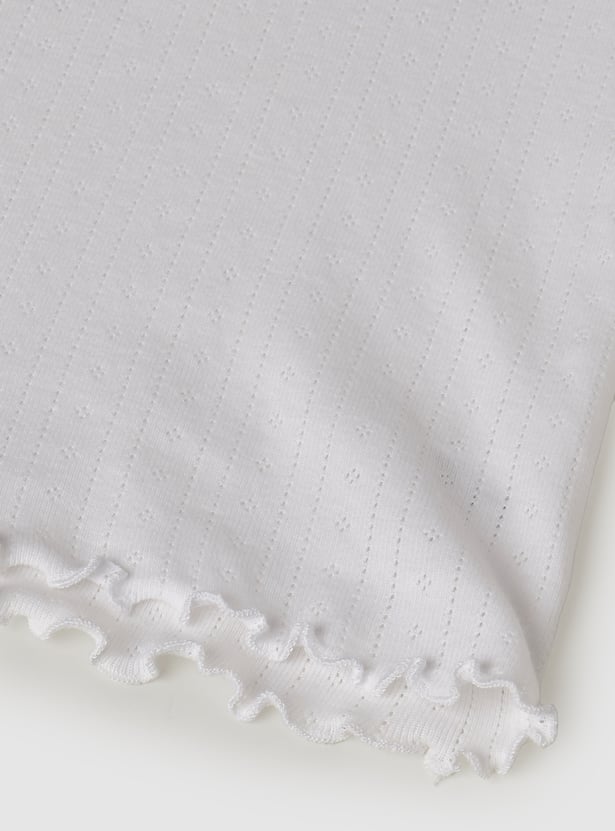 Girls Knit Polo T-shirt