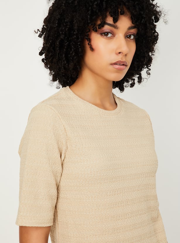Women Textured T-shirt
