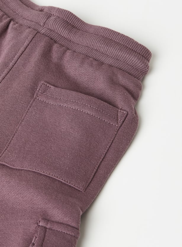 Boys Solid Cargo Joggers