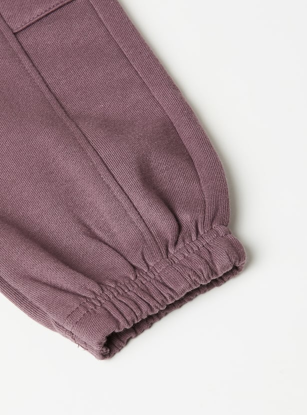 Boys Solid Cargo Joggers