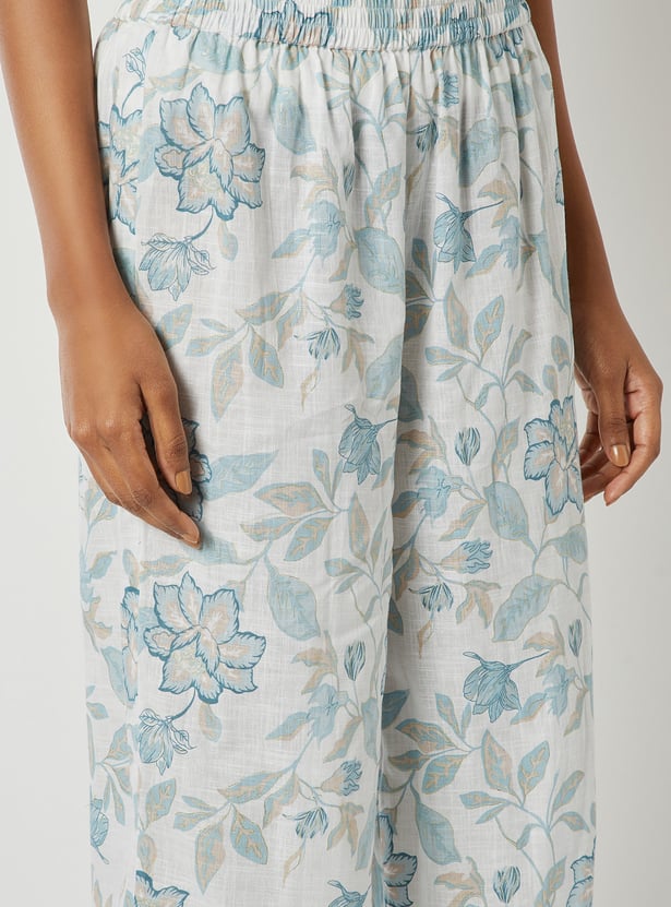 Women Floral Print A-line Kurta Set