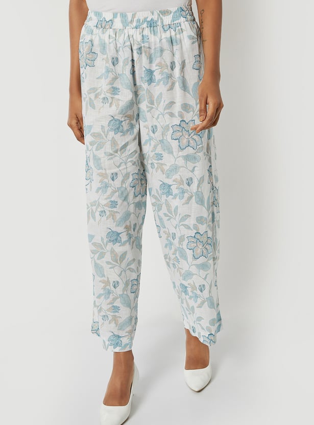 Women Floral Print A-line Kurta Set