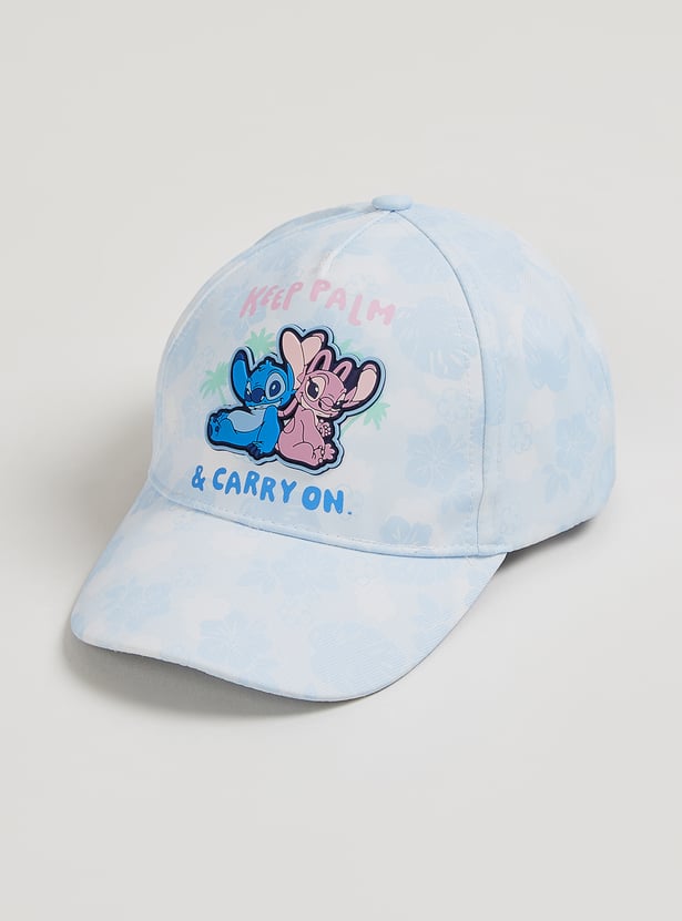 Girls Lilo & Stitch Applique Baseball Cap
