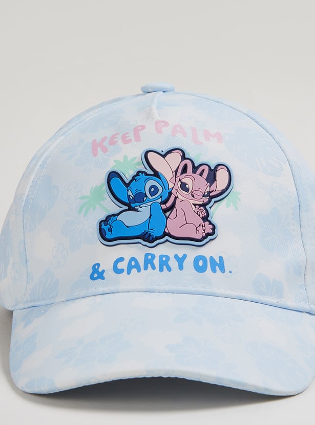 Girls Lilo & Stitch Applique Baseball Cap