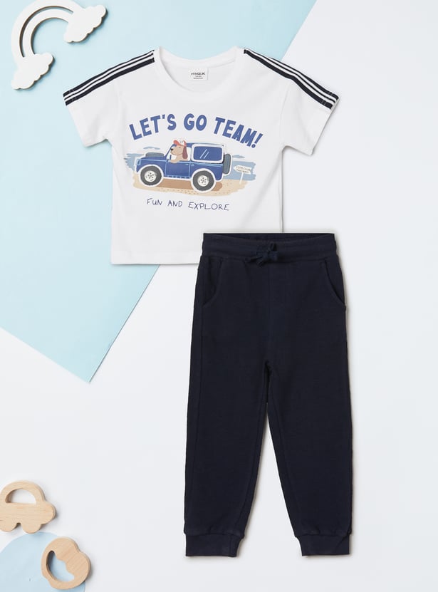 Boys Printed Joggers Set