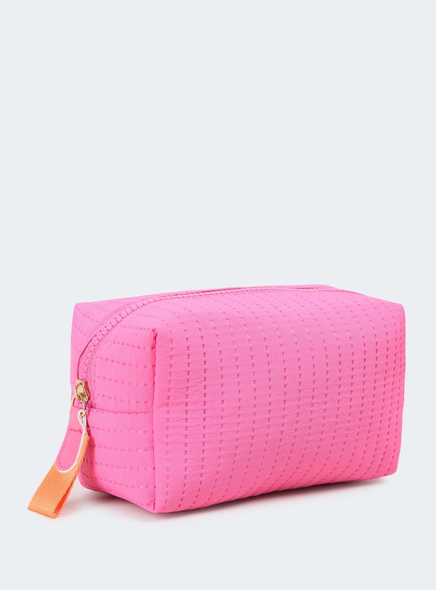 Women Textured Zip Pouch