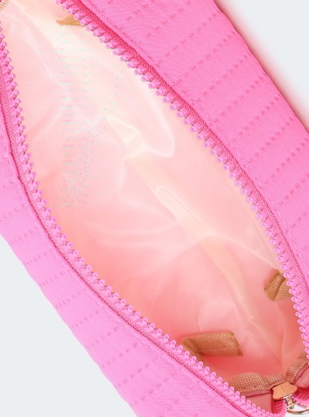 Women Textured Zip Pouch