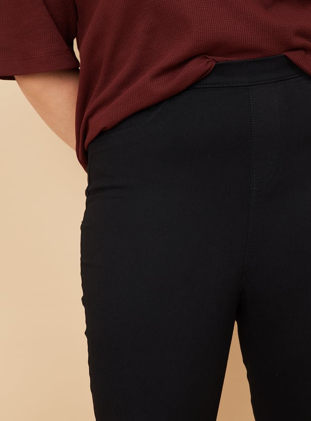 Women Solid Jeggings