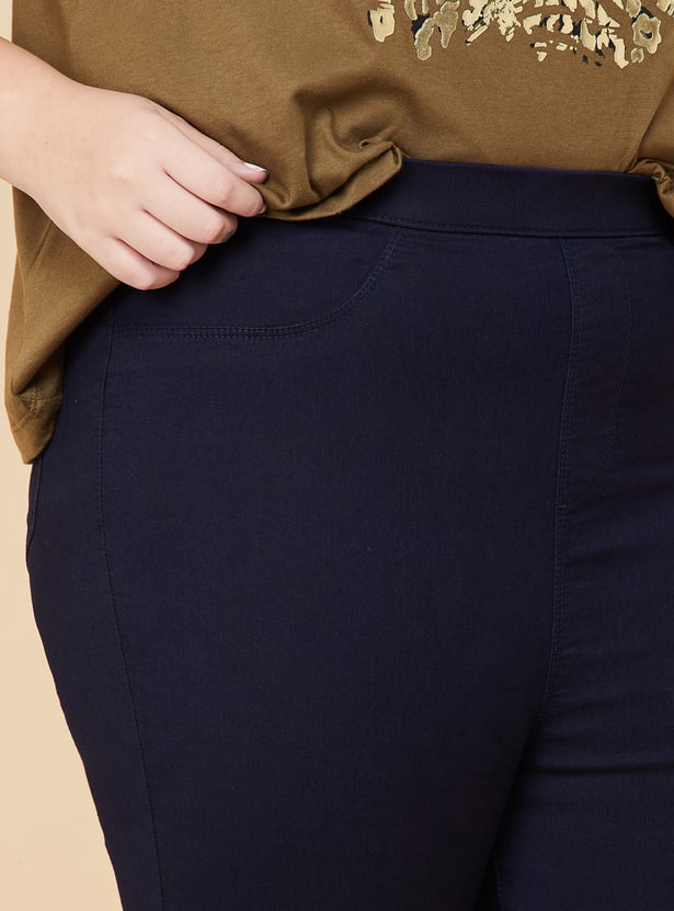 Women Solid Jeggings