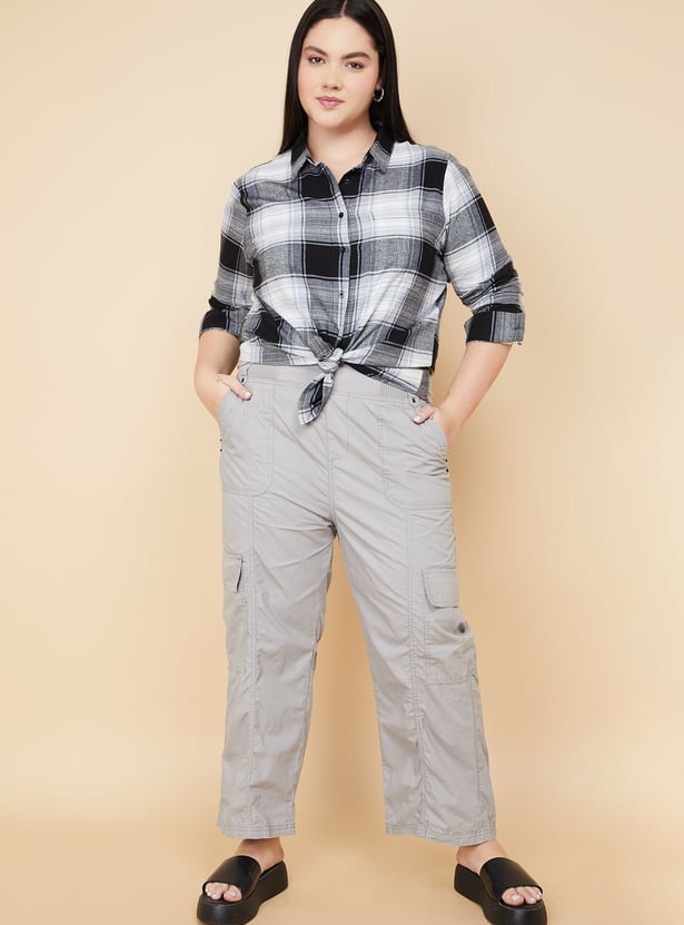 Women Checked Regular Fit Shirt