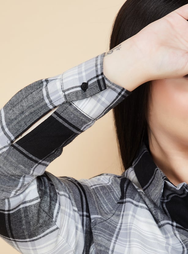 Women Checked Regular Fit Shirt